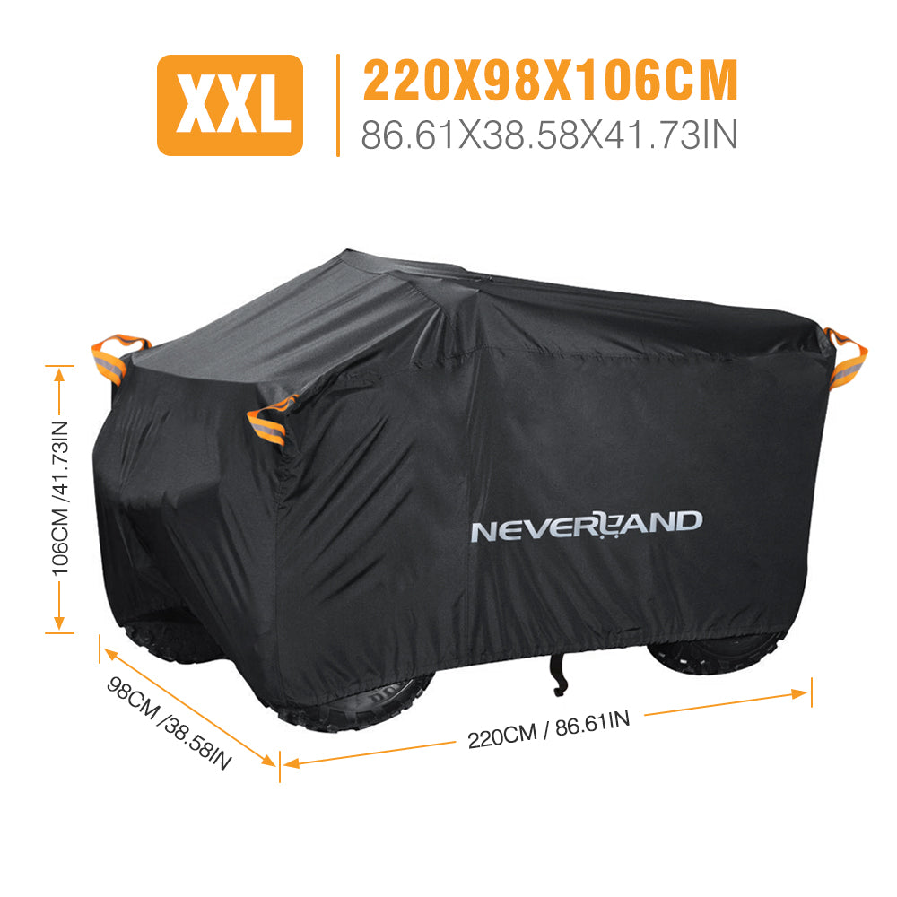 NEVERLAND ATV Cover Waterproof Heavy Duty XL Universal Quad Cover